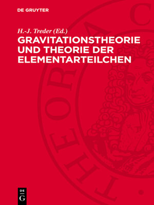 cover image of Gravitationstheorie und Theorie der Elementarteilchen